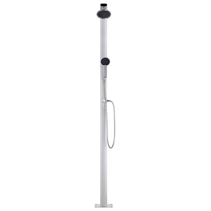 Duș de grădină cu bază gri, 220 cm, aluminiu - WALTI WALTI