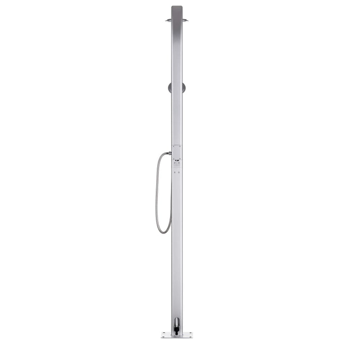 Duș de grădină cu bază gri, 220 cm, aluminiu - WALTI WALTI