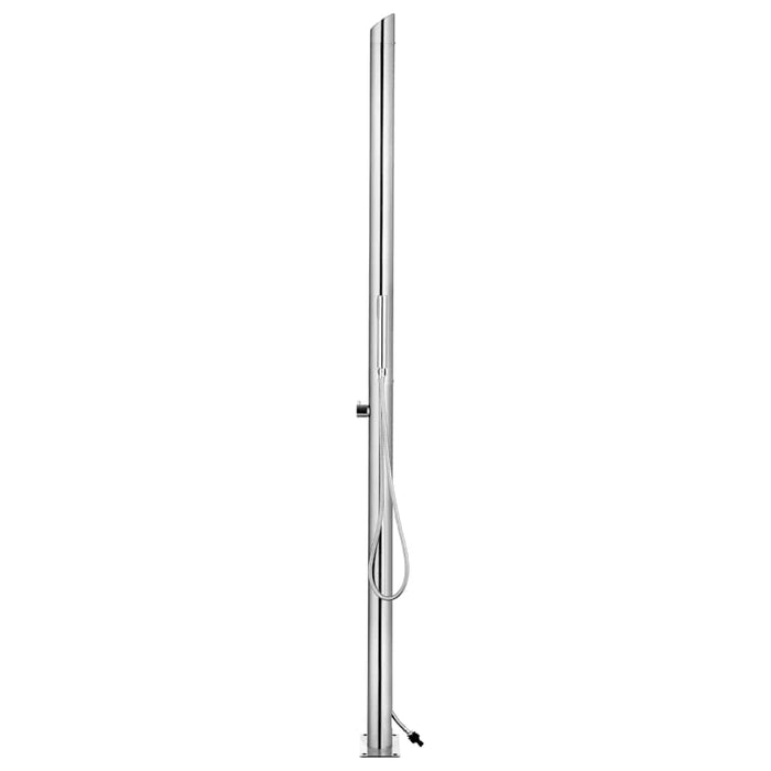 Duș de grădină cu bază maro, 225 cm, oțel inoxidabil - WALTI WALTI