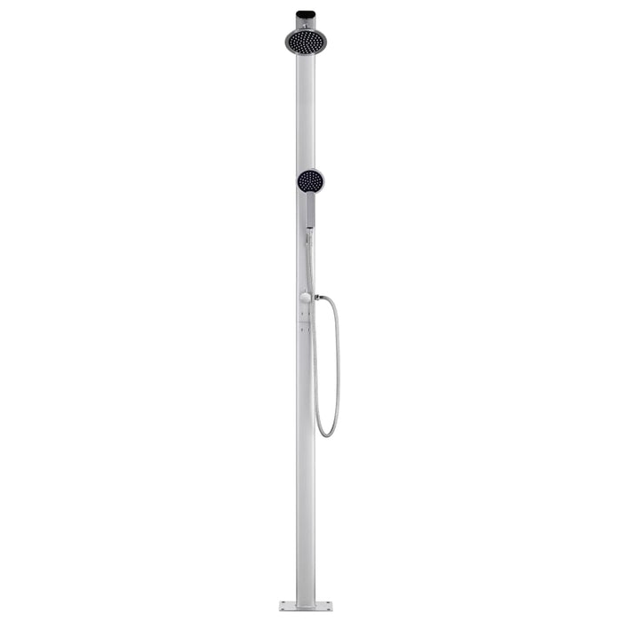 Duș de grădină cu bază maro, 220 cm, aluminiu - WALTI WALTI
