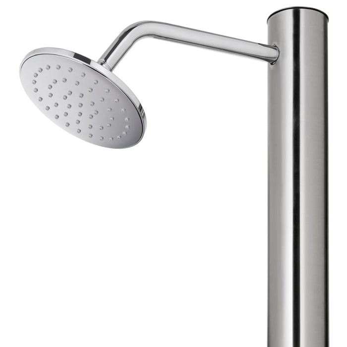 Duș de grădină cu bază gri, 220 cm, oțel inoxidabil - WALTI WALTI