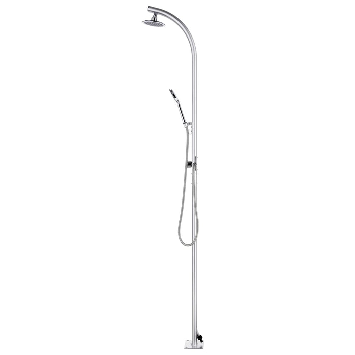 Duș de grădină cu bază gri, 220 cm, aluminiu - WALTI WALTI