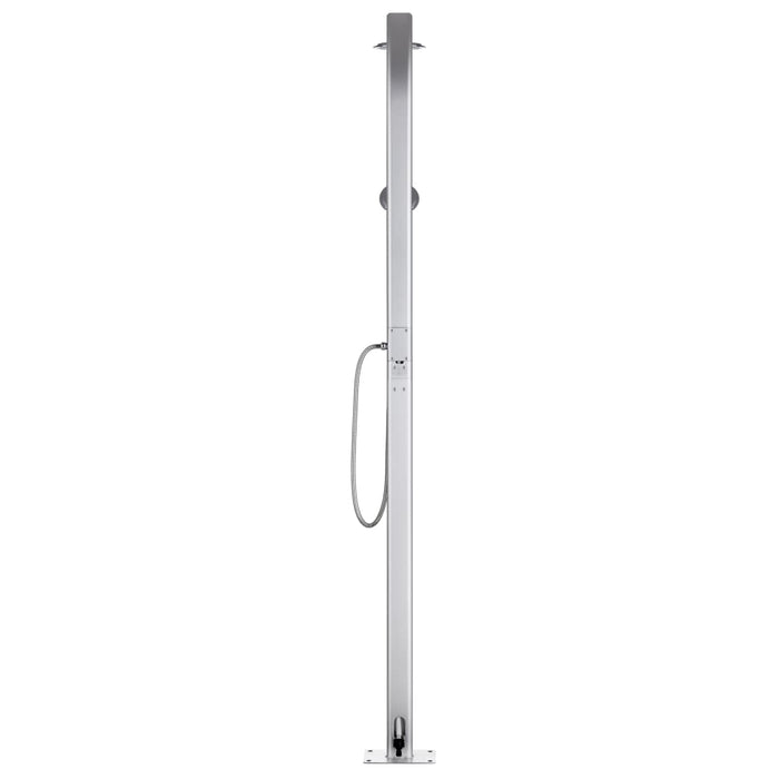 Duș de grădină cu bază gri, 220 cm, aluminiu - WALTI WALTI