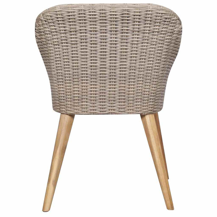 Set de masă pentru grădină, 3 piese, maro WALTI