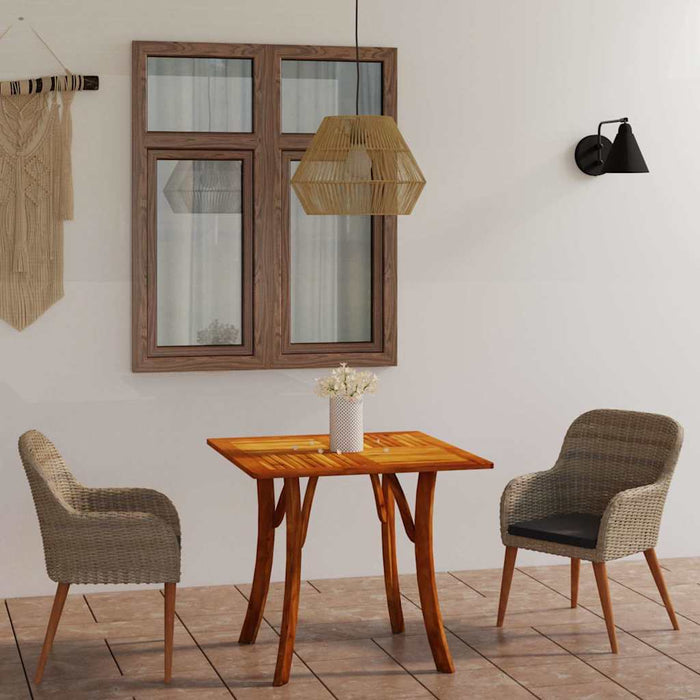 Set de masă pentru grădină, 3 piese, maro WALTI