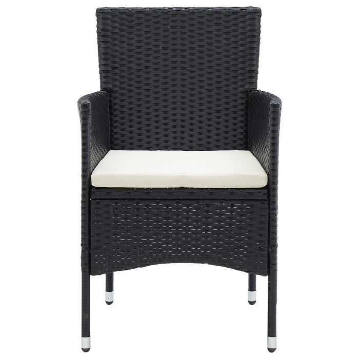 Set mobilier de grădină, 5 piese, negru WALTI