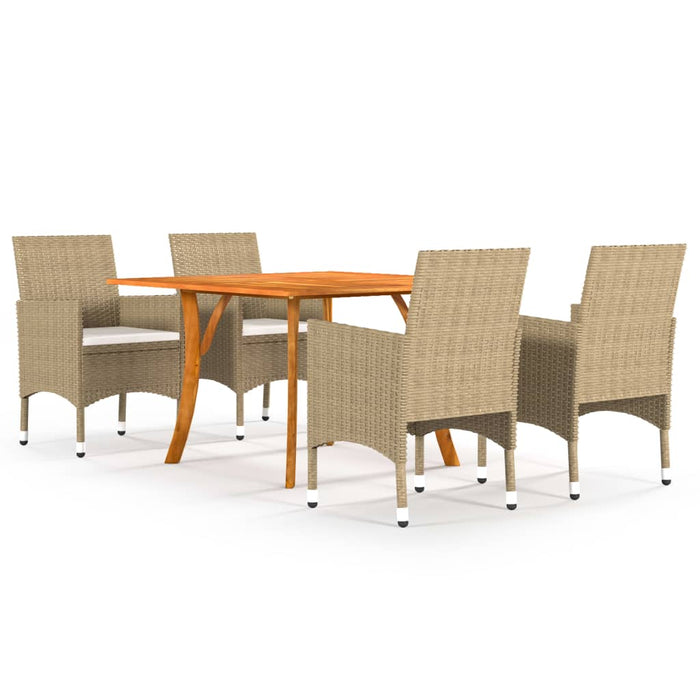 Set mobilier de grădină, 5 piese, bej WALTI