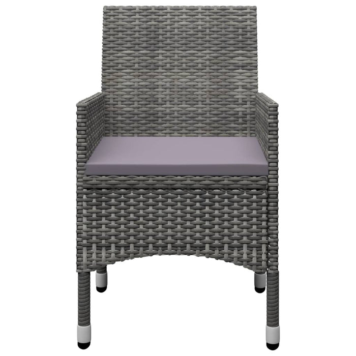 Set de masă pentru grădină, 5 piese, gri WALTI