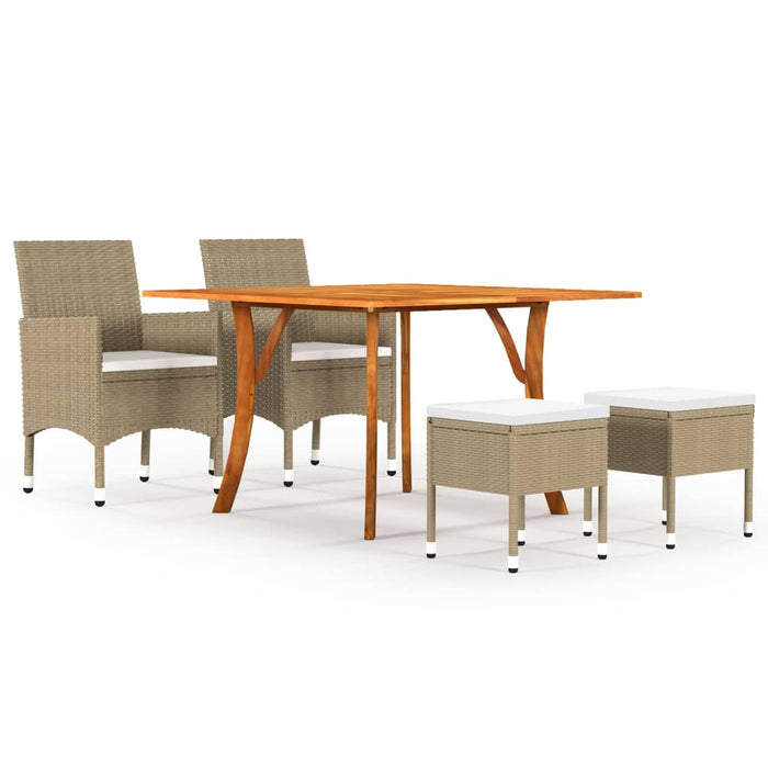 Set mobilier de grădină, 5 piese, bej - WALTI WALTI
