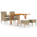 Set mobilier de grădină, 5 piese, bej - WALTI WALTI