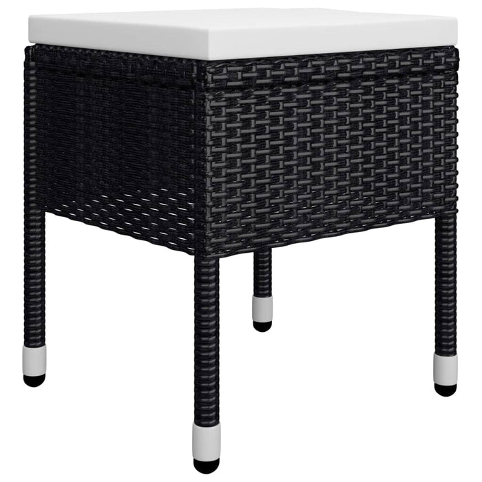Set de masă pentru grădină, 5 piese, negru WALTI