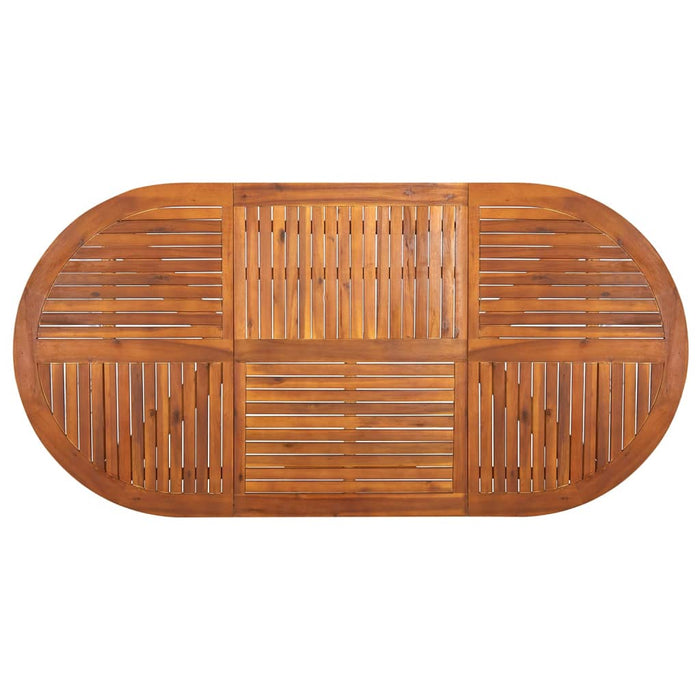 Set de masă pentru grădină, 7 piese, negru WALTI