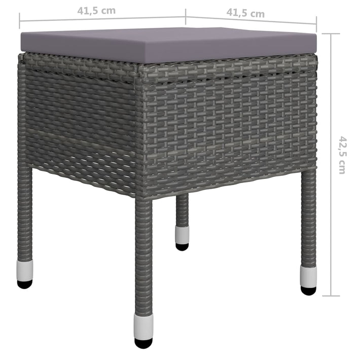 Set de masă pentru grădină, 5 piese, gri - WALTI WALTI