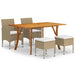 Set mobilier de grădină, 5 piese, bej - WALTI WALTI