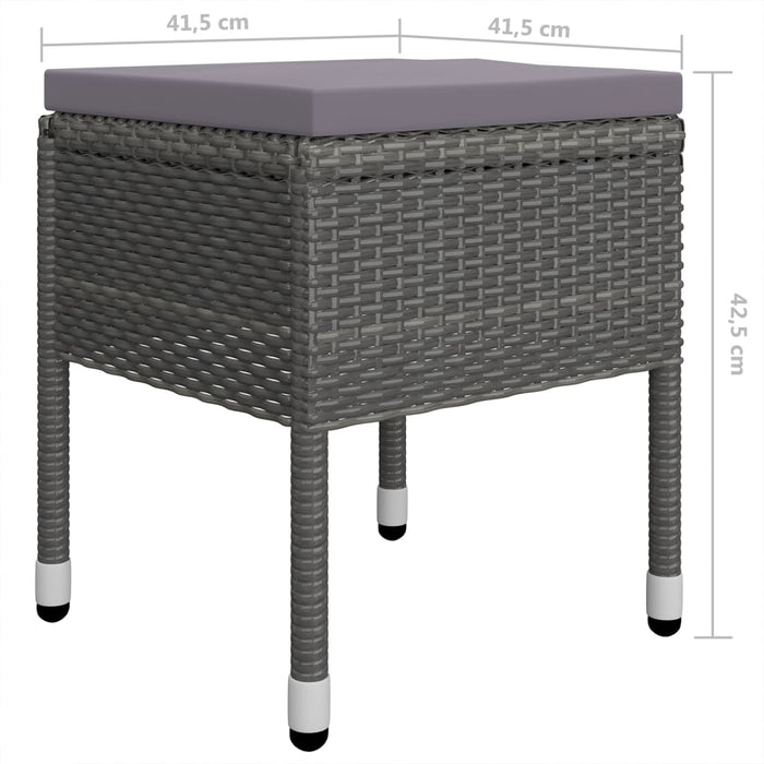 Set de masă pentru grădină, 5 piese, gri - WALTI WALTI