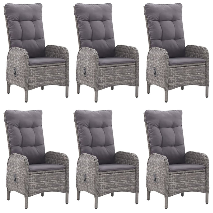 Set mobilier pentru grădină, 7 piese, gri - WALTI WALTI