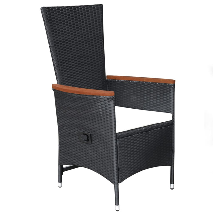 Set mobilier de grădină, 5 piese, negru - WALTI WALTI
