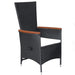 Set mobilier de grădină, 5 piese, negru - WALTI WALTI