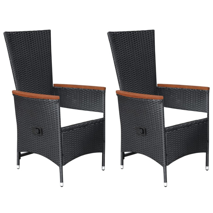 Set mobilier pentru grădină, 5 piese, negru WALTI