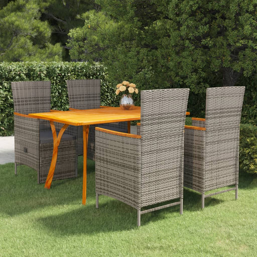 Set mobilier pentru grădină, 5 piese, gri - WALTI WALTI