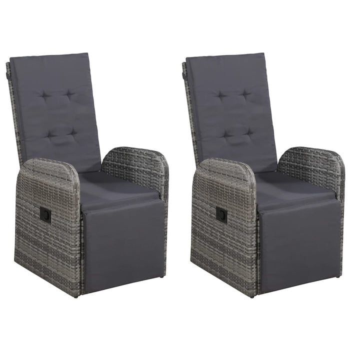 Set de masă pentru grădină, 5 piese, gri WALTI