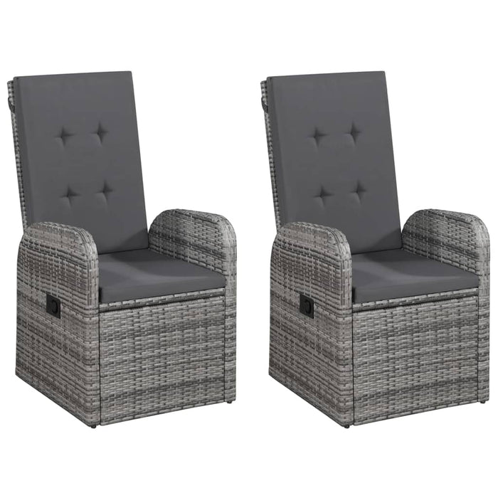 Set de masă pentru grădină, 5 piese, gri WALTI