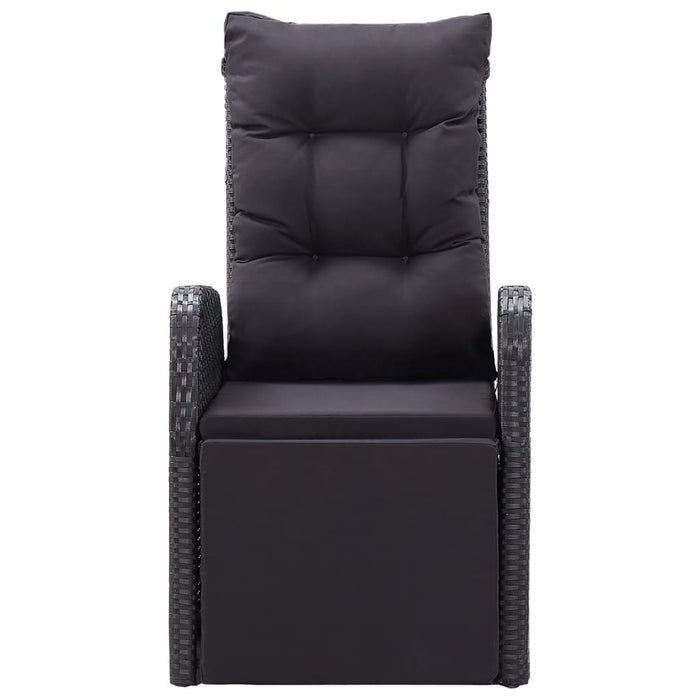 Set de masă pentru grădină, 5 piese, negru WALTI