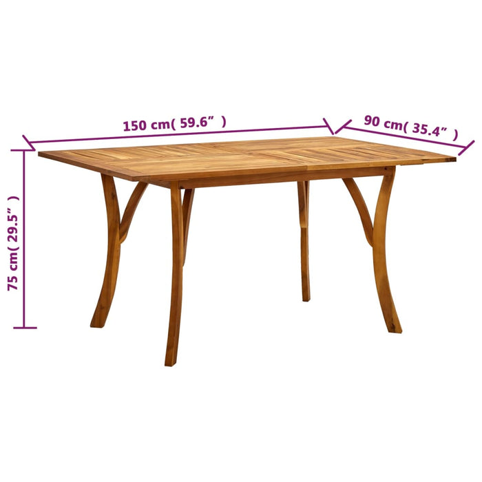 Set mobilier de grădină, 5 piese, negru WALTI