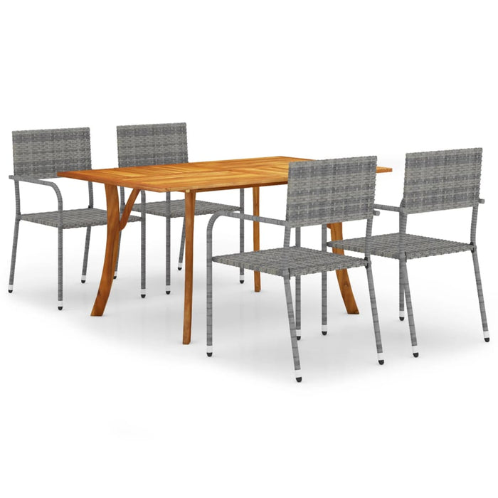 Set mobilier de grădină, 5 piese, antracit WALTI