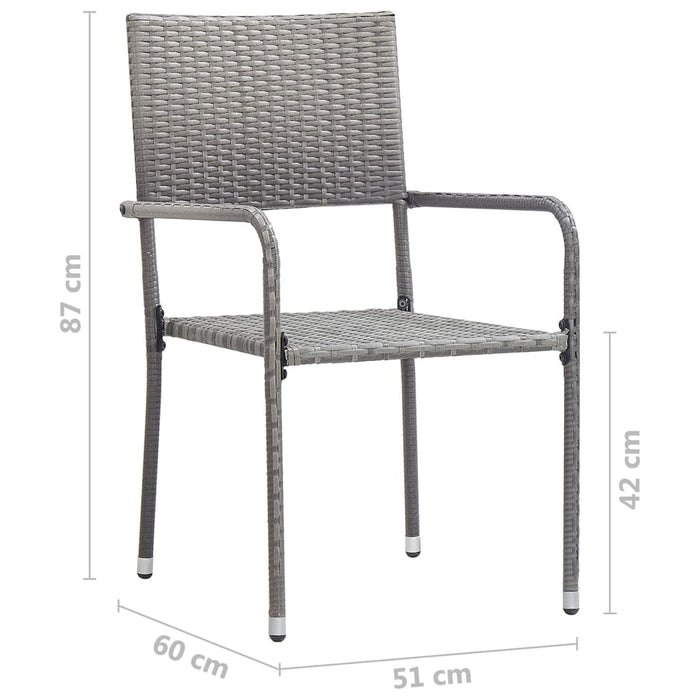 Set mobilier de grădină, 5 piese, antracit WALTI