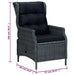 Set mobilier de grădină, 5 piese, gri închis - WALTI WALTI
