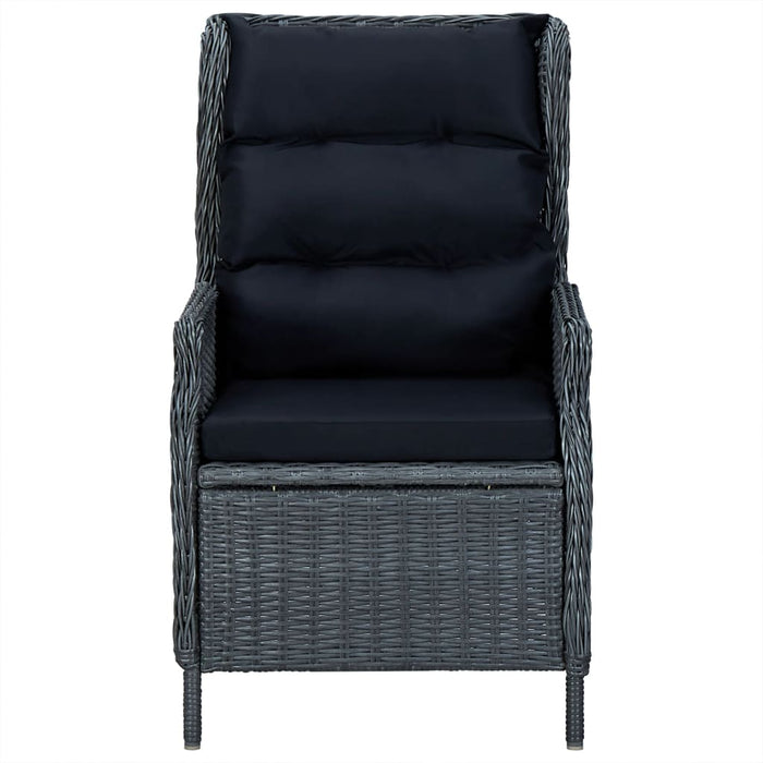 Set mobilier de grădină, 5 piese, gri închis - WALTI WALTI