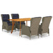 Set mobilier de grădină, 5 piese, maro - WALTI WALTI