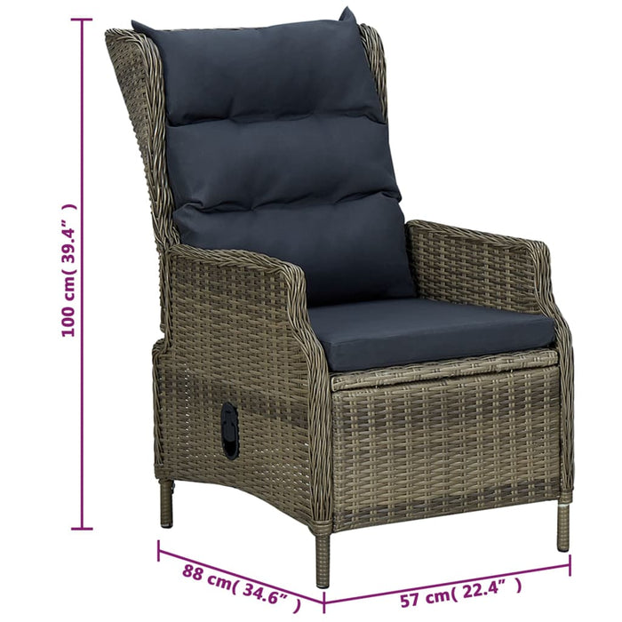 Set mobilier de grădină, 5 piese, maro - WALTI WALTI