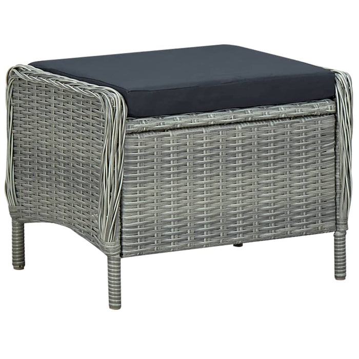 Set mobilier de grădină, 7 piese, gri deschis - WALTI WALTI