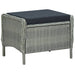 Set mobilier de grădină, 7 piese, gri deschis - WALTI WALTI