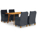 Set mobilier de grădină, 5 piese, gri închis - WALTI WALTI