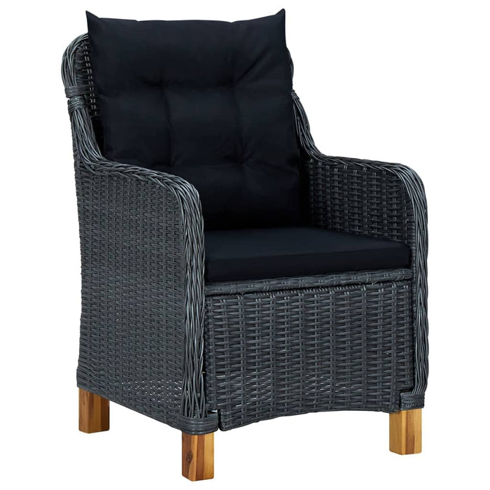 Set mobilier de grădină, 5 piese, gri închis - WALTI WALTI