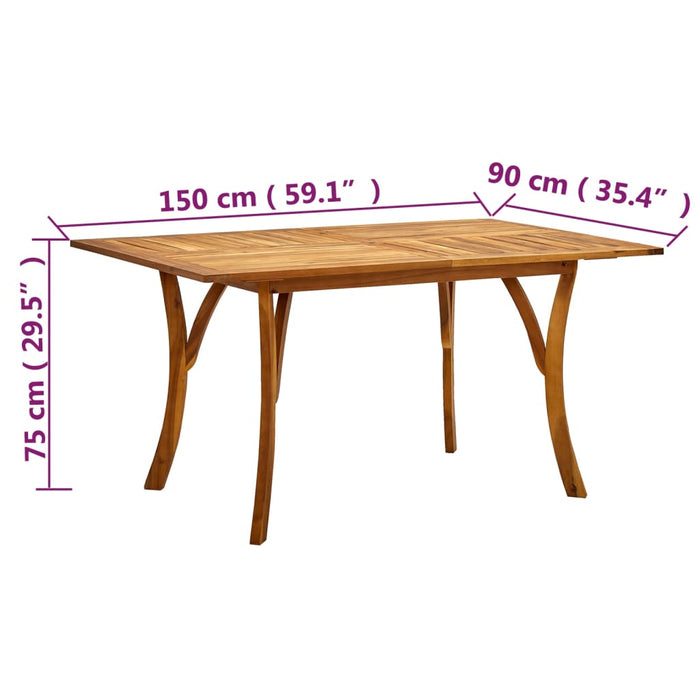 Set de masă pentru grădină, 5 piese, gri deschis - WALTI WALTI