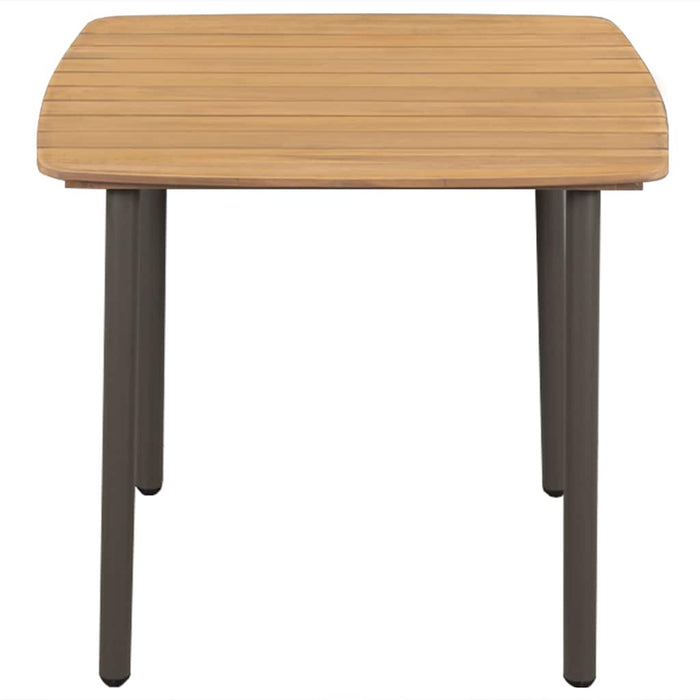 Set mobilier de grădină, 5 piese, gri, poliratan WALTI