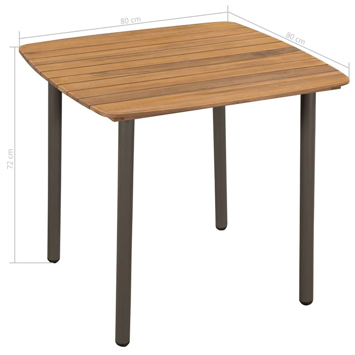 Set mobilier de grădină, 5 piese, gri, poliratan WALTI