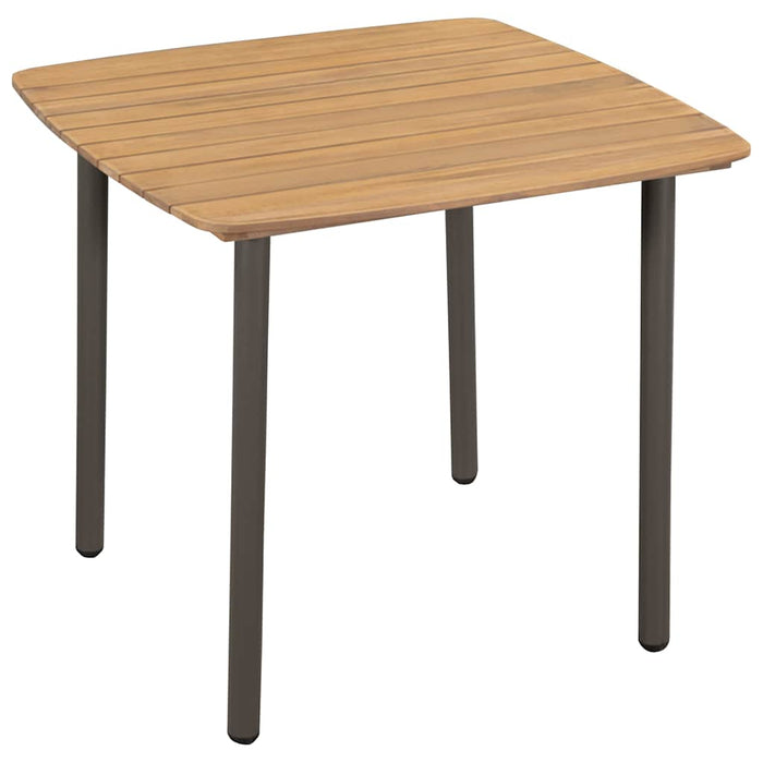Set mobilier de grădină, 3 piese, negru, poliratan WALTI