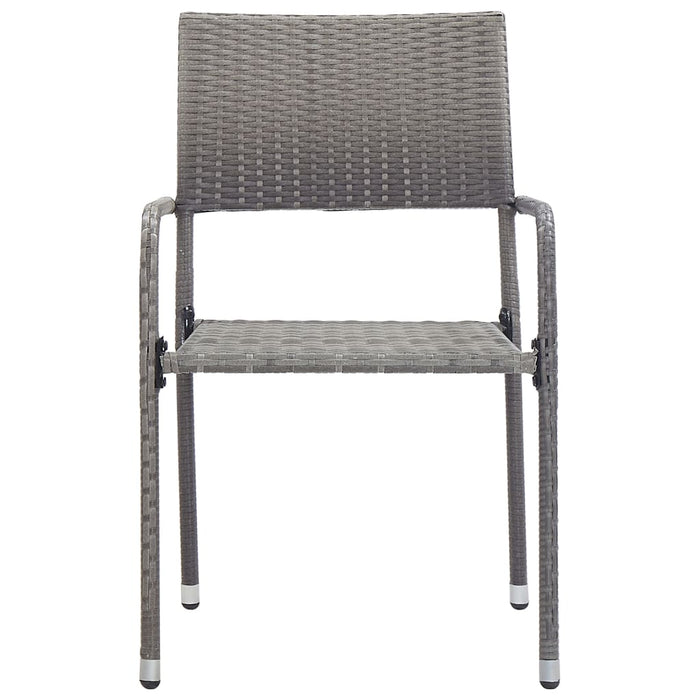 Set mobilier de grădină, 5 piese, antracit, poliratan WALTI