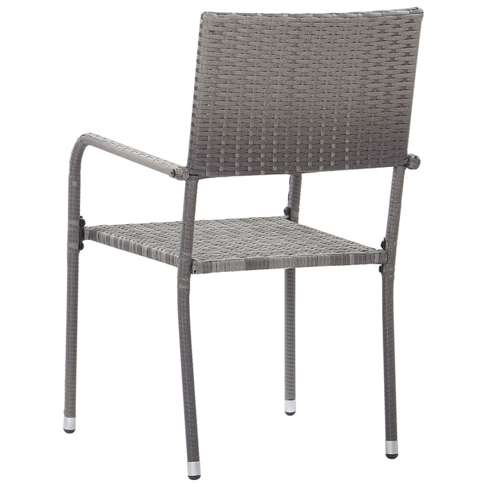 Set mobilier de grădină, 5 piese, antracit, poliratan WALTI