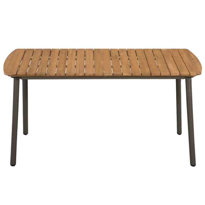Set mobilier de grădină, 5 piese, maro, poliratan WALTI