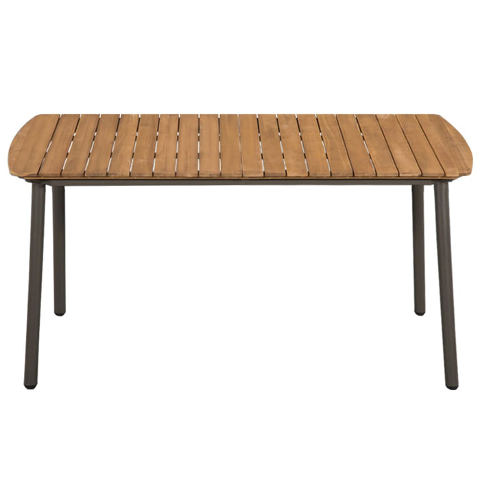 Set mobilier de grădină, 5 piese, negru, poliratan WALTI
