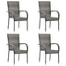 Set mobilier de grădină, 5 piese, gri, poliratan - WALTI WALTI