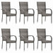 Set mobilier de grădină, 7 piese, gri, poliratan - WALTI WALTI