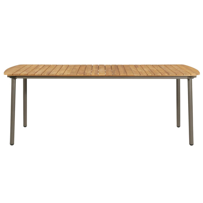 Set mobilier de grădină, 9 piese, antracit, poliratan WALTI