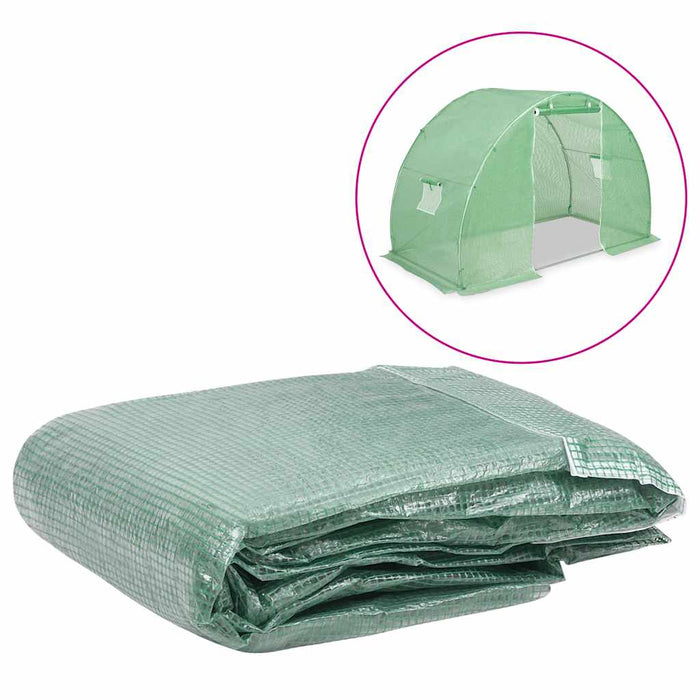 Copertină rezervă pentru seră (4,5 m²), verde, 300x150x200 cm - WALTI WALTI